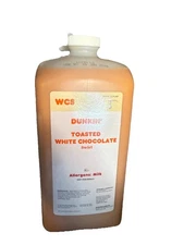 Dunkin Toasted White Chocolate Swirl Syrup 64 oz Bottle New With Pump