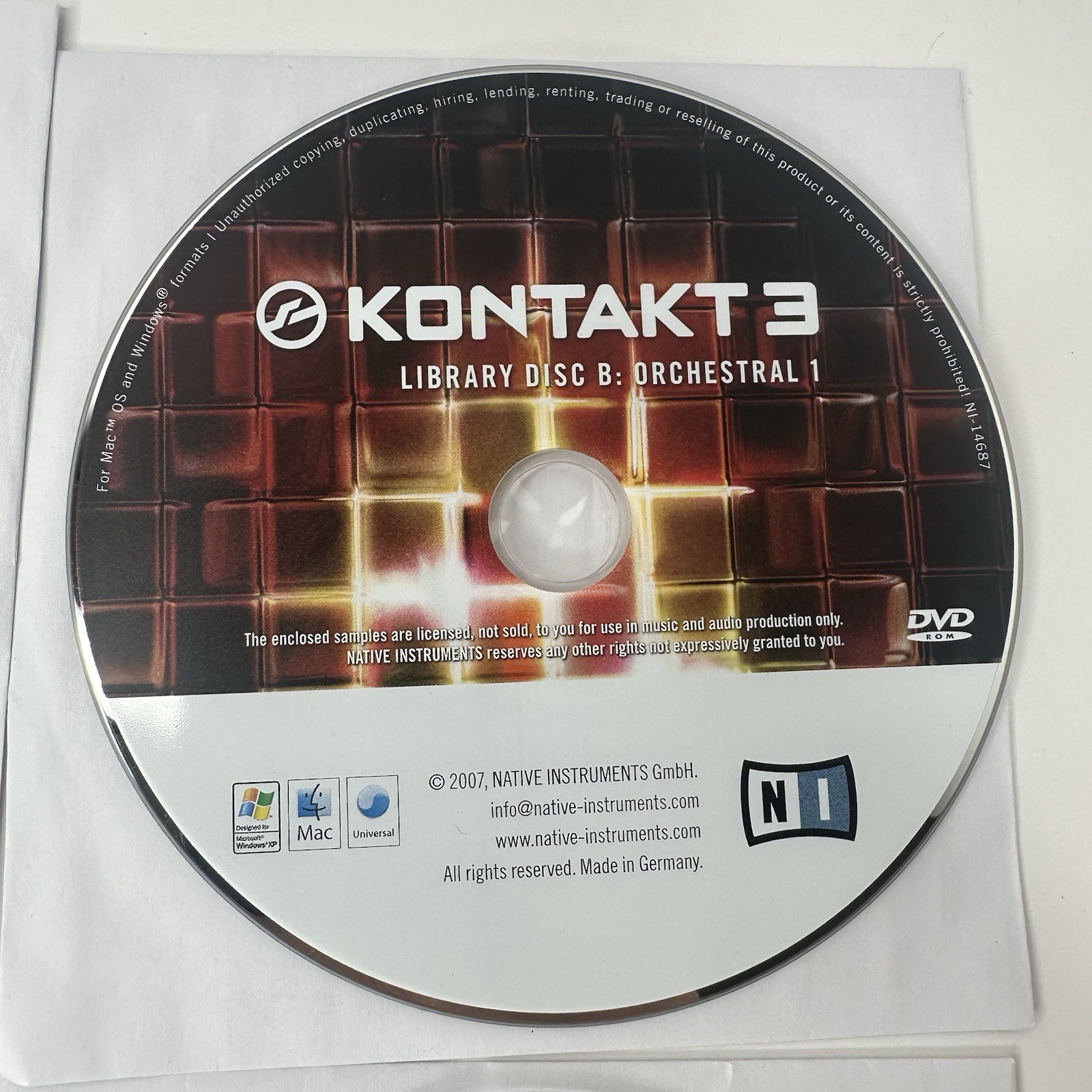 Native Instruments Kontakt 3 Extensive Professional Virtual Sampler Library Set