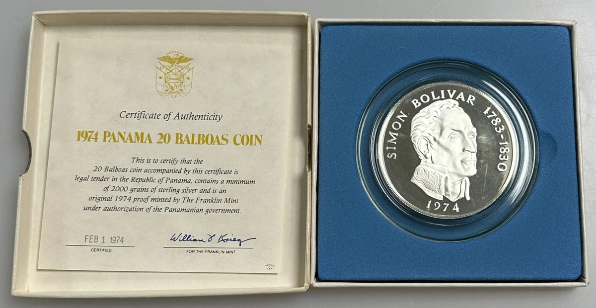 Uncirculated Silver 1974 Panamanian Coins for sale | eBay