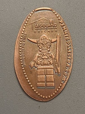 Vintage Legoland Discovery Center Chicago Viking Elongated Smashed Pressed Penny