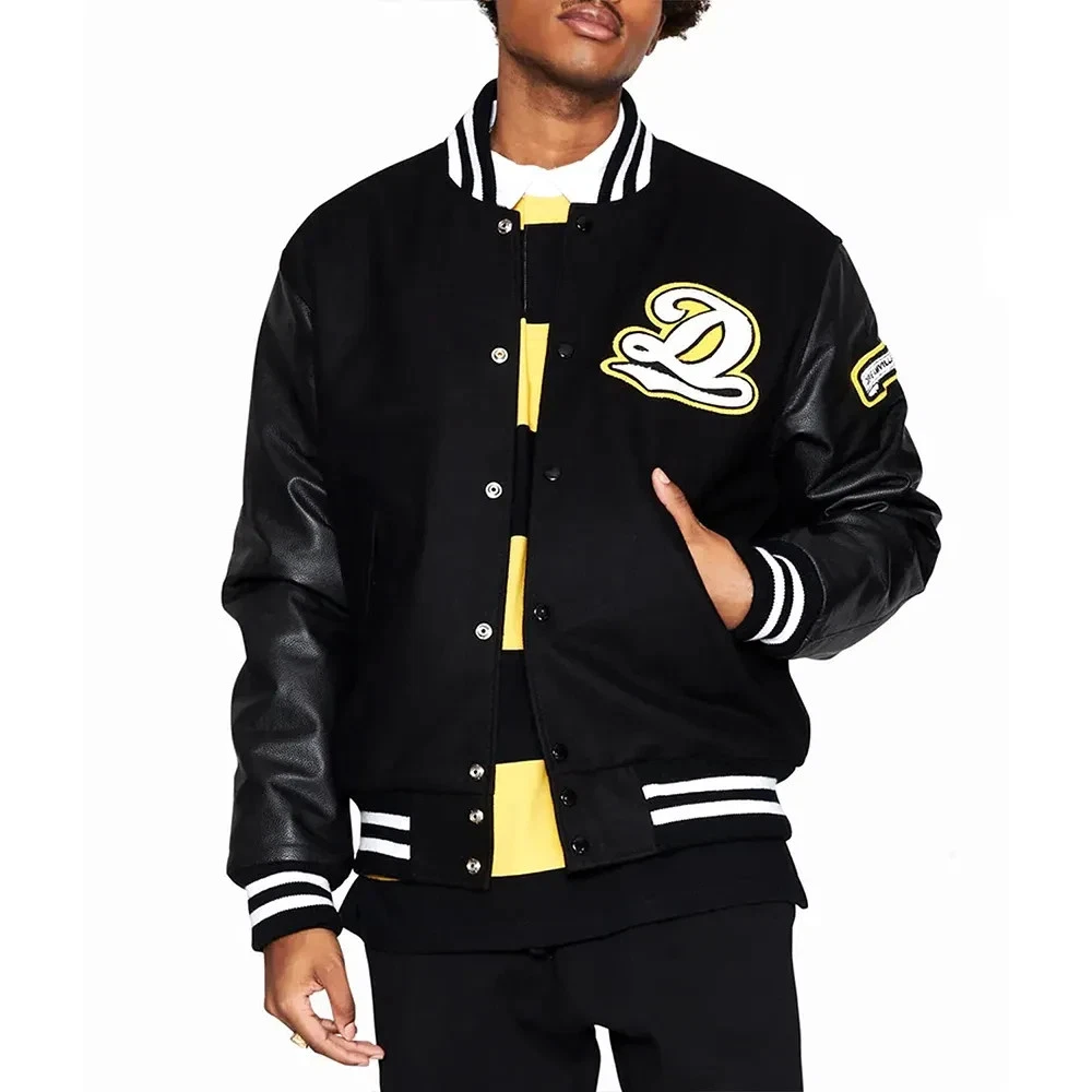 Dreamville Varsity Jacket Men’s Black (Not Satin, Not Wool, Not Leather)