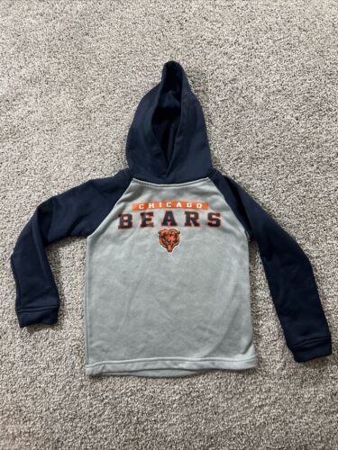 Chicago Bears NFL Team Apparel Kids Youth Hoodie - Size XS 4/5 - Afbeelding 1 van 8
