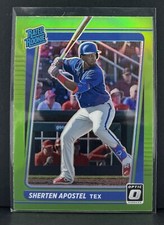 2021 Donruss Optic Rated Rookie Lime Green Prizm Sherten Apostel #100