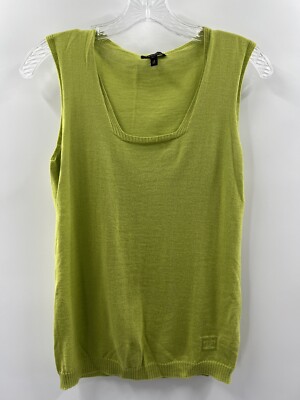 Escada Women s Wool Silk Blend Sleeveless Sweater Green Size 36 (S) EUC