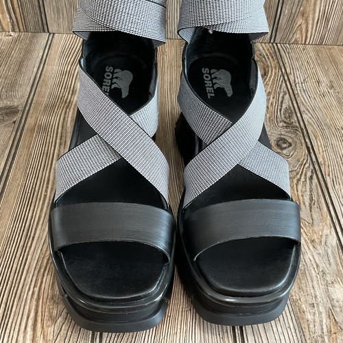 Sorel Womens Joanie III Sport Strap NL4687-010 High Wedge Heels Sandals Size 9 - Picture 17 of 18
