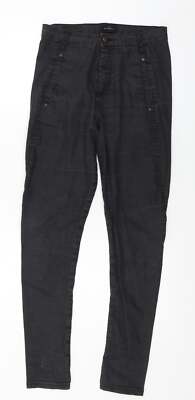 Five Units Damen Skinny Jeans Grau Baumwollmischung Größe W26 L28