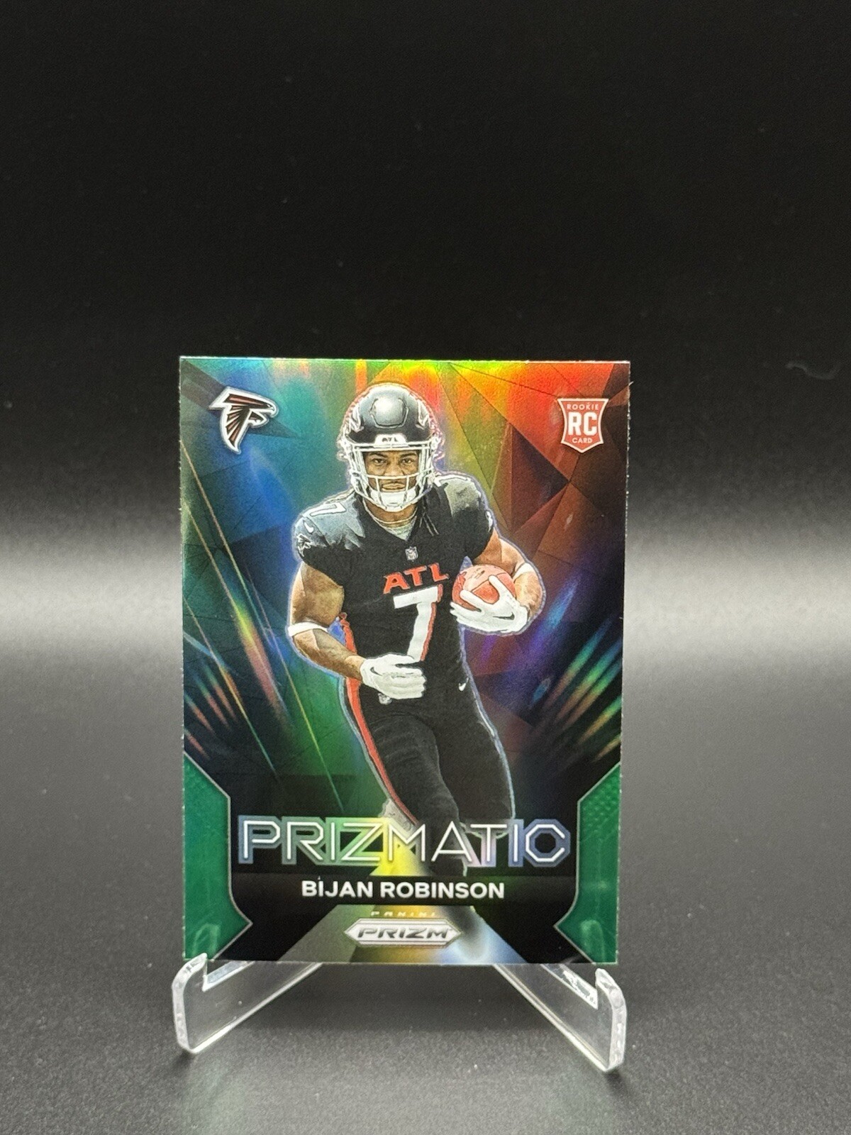 2023 Panini Prizm - Prizmatic Green Wave Prizm #19 Bijan Robinson (RC)