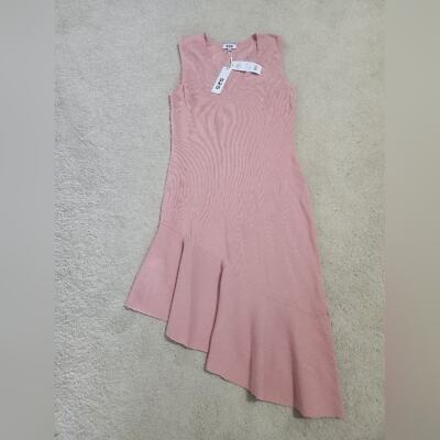 princess polly baby blue dress $525 MISA Los Angeles Women's Pink Greta Asymmetric-Ruffle Midi Dress Size  S main image 1