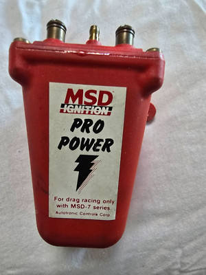 MSD 8201 Pro Power Ignition Coil, Canister, Oil Filled, 43,000 Volt, Red