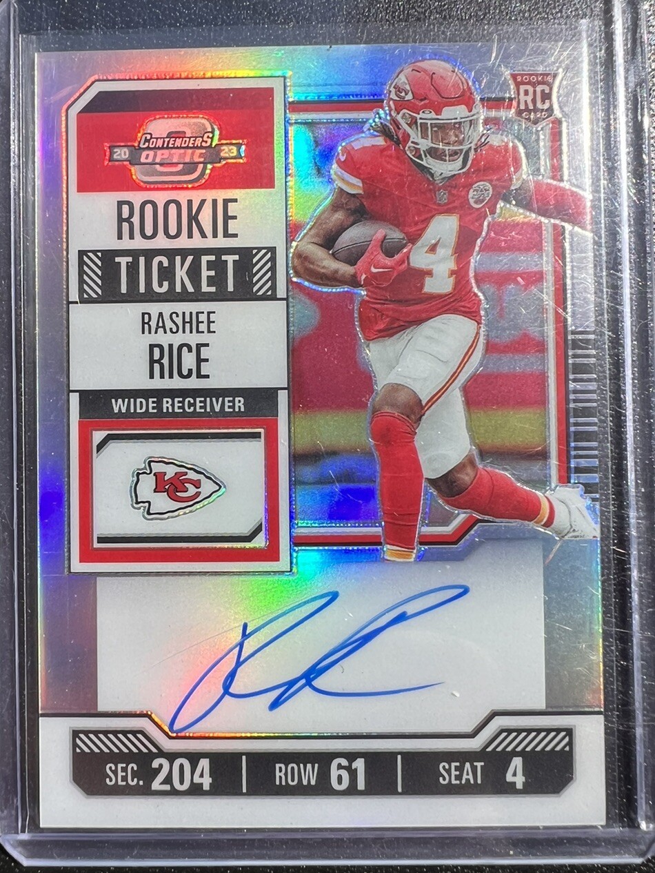 2023 Panini Contenders Optic Rashee Rice Rookie Ticket Auto RPS Silver