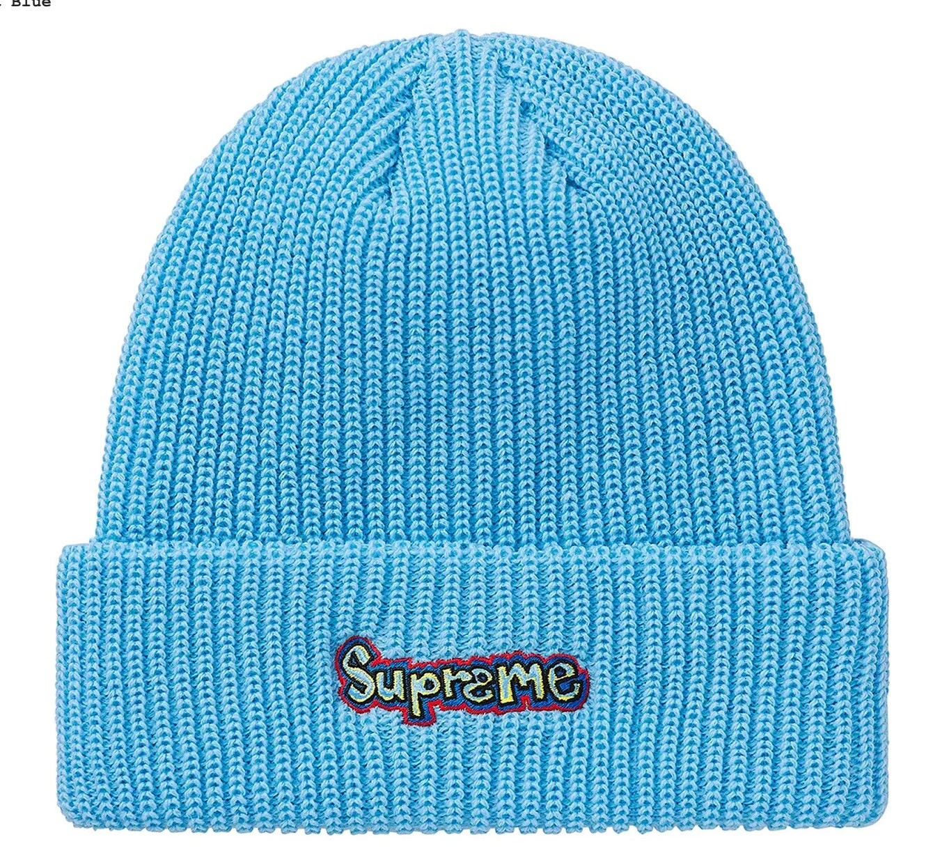 Supreme Gonz Logo Beanie Lt Blue SS21BN26 One Size Sold Out In Hand Ready To Shi