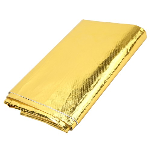 (Gold)Heat Barrier Reflect Sheet Self Adhesive High Temp Heat Shield Wrap Heat - Afbeelding 20 van 23