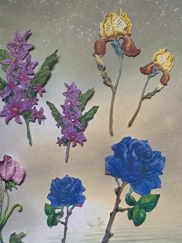 MIXED FLOWER DIE CUTS..Highlight Crafts..various .FLORALS.., card topper (1G) - Picture 3 of 3