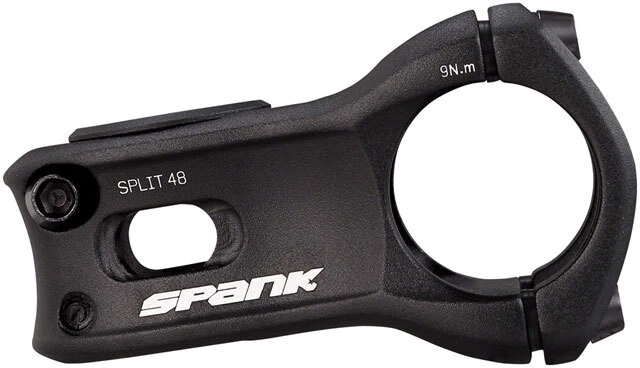 Spank Split Stem - 48mm, 35 Clamp, +/-0, 1 1/8", Aluminum, Black - Image 2 of 2