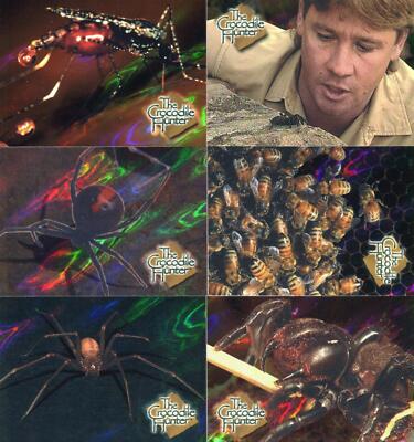 Crocodile Hunter Steve Irwin Most Lethal Insects Chase Card Set LI-1 thru LI-6
