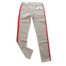 Tommy Hilfiger Lewis Hamilton Hose Chino Beige Stripe Herren Men Trouser