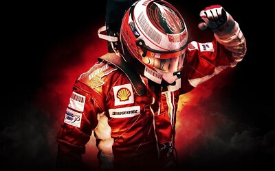 FORMULA ONE KIMI RÄIKKONEN FERRARI 10x15 SAMMLERMATTE FOTO