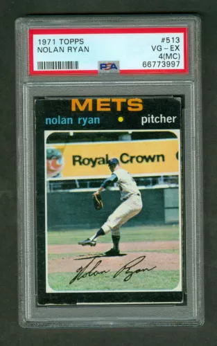 Nolan Ryan 1971 Topps #513 Vintage Card PSA 4 VGEX Miscut No Creases