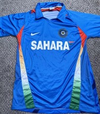 India Cricket Shirt Adult Large Nike XL Jersey Blue SAHARA 10 Shomir