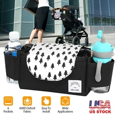 Universal Stroller Organizer Bag Cup Holder Bottle Keys Bag Diaper Organizer