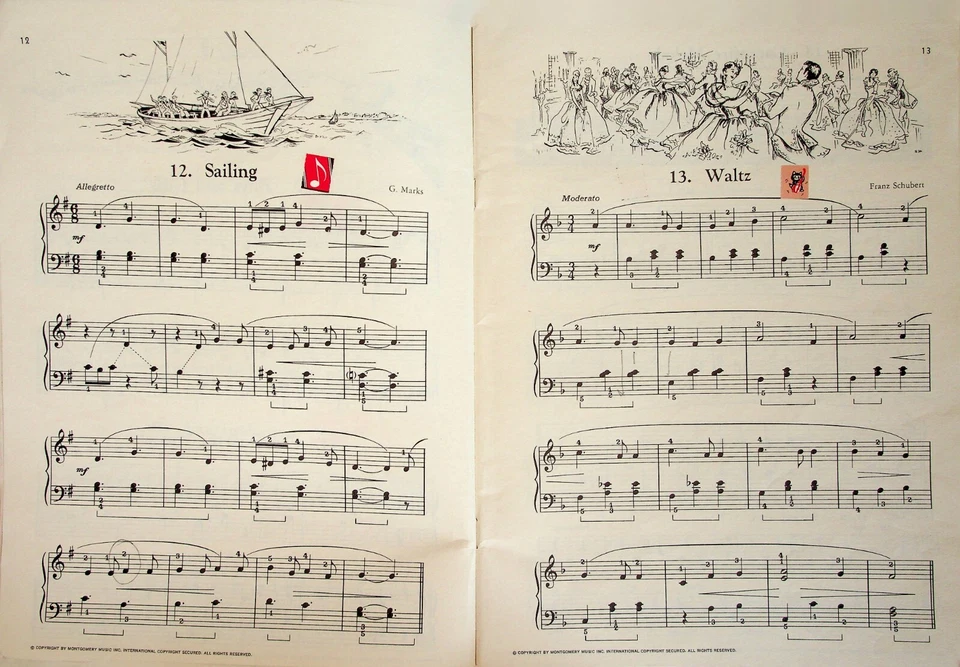 Leila Fletcher Piano Course Book #3 Piano Sheet Music Song Book - Image 3 of 4