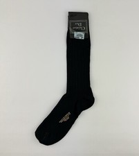 Christian Dior Navy Blue Stretch Cotton/Nylon Mens Dress Socks Sz 10-13 Made USA