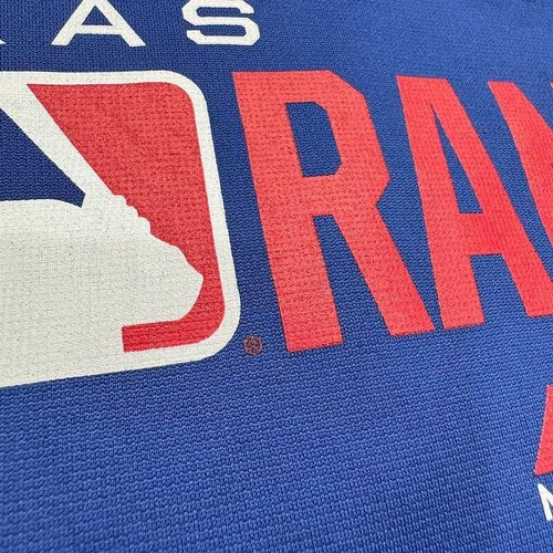 NWOT Texas Rangers Hoodie Sweatshirt L Blue Authentic MLB Baseball Mens - Picture 3 of 12