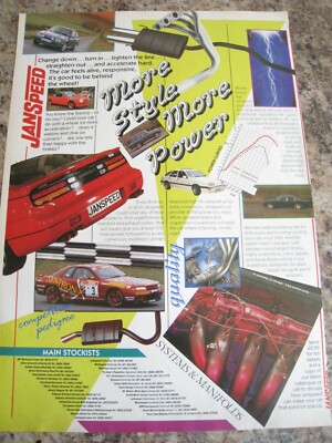 JANSPEED SYSTEMS MANIFOLDS ENGINEERING SERVICES 1991 INSERATE A4 AKTE 12