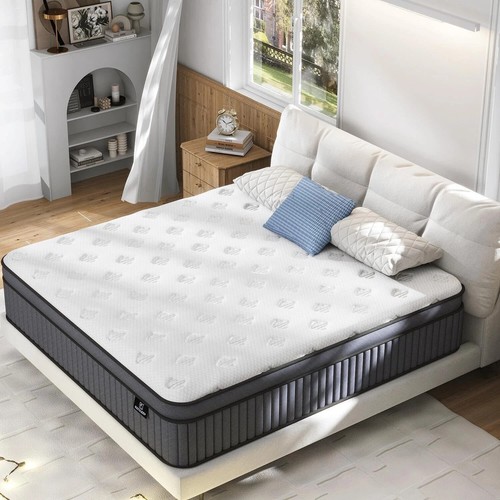 California King Size Mattress, Upgrade Strengthen Gel Memory Foam 12 Inch Fir...