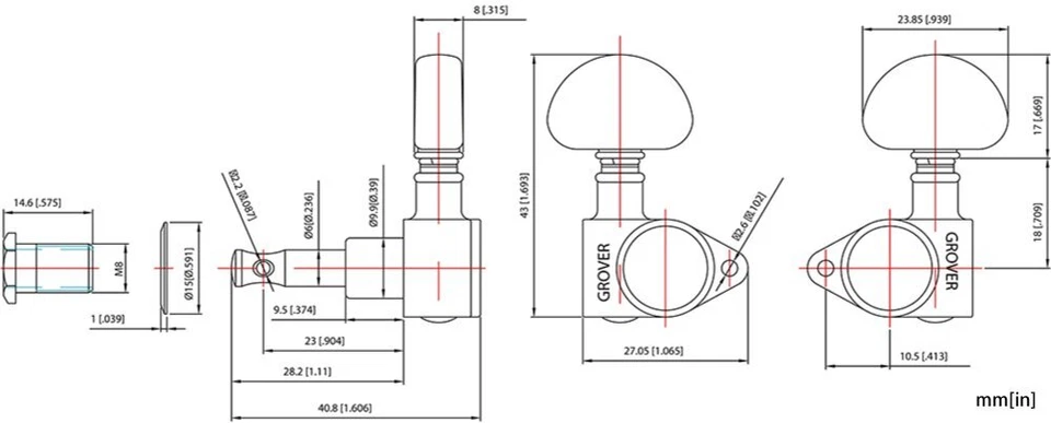 Accesorio acordeón Grover (102-18G) Foto 3 de 3