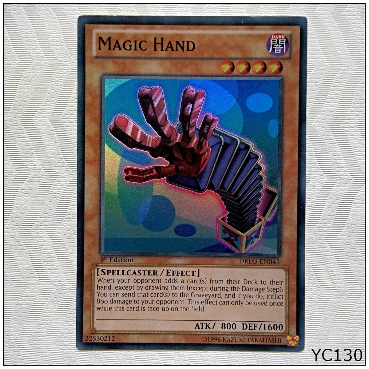 Magic Hand - DRLG-EN045 - Super Rare 1st Yugioh Card (A) (YC130) | eBay Magic Hand - DRLG-EN045 - Super Rare 1st Yugioh Card (A) (YC130) | eBay
