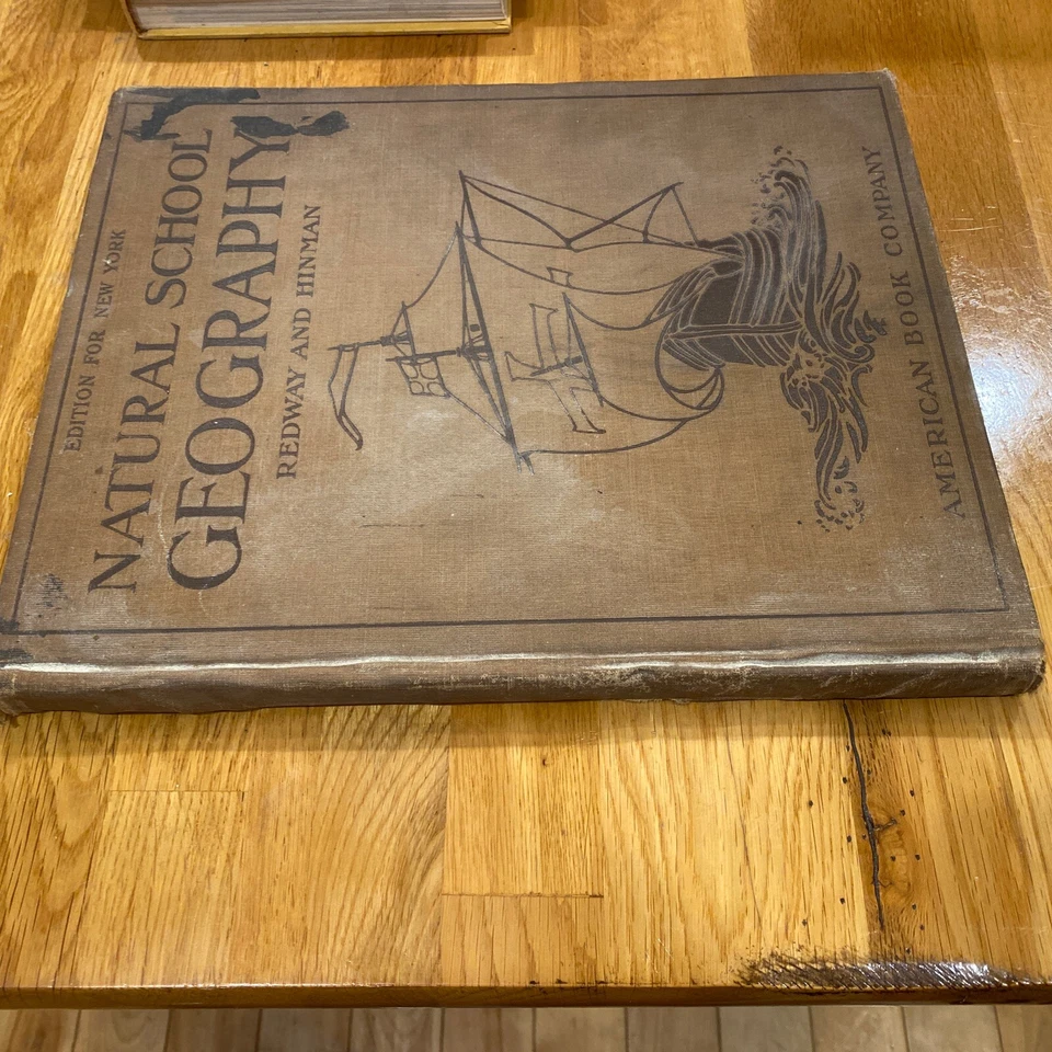 Natural School Geography Book New York EDITION Redway & Hinman 1907 Color MAPS! Foto 3 de 4