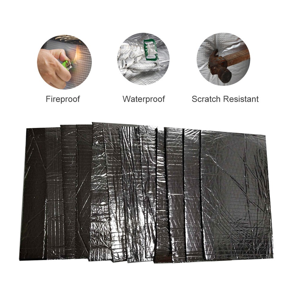 5mm Car Firewall Sound Deadener Heat Deadening Material Mat Pad *12
