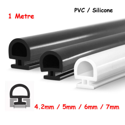 4.2mm-7mm Bubble Gasket Seal For UPVC Doors Windows Rubber Strip Draught Repair