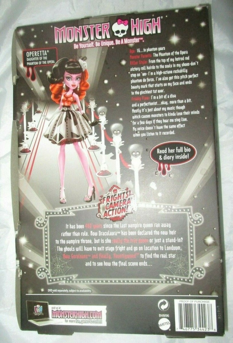 【中古】「未使用品」［CD］Lehar: Operetta Highlights Monster High Operetta Doll Hauntlywood Frights Camera Action