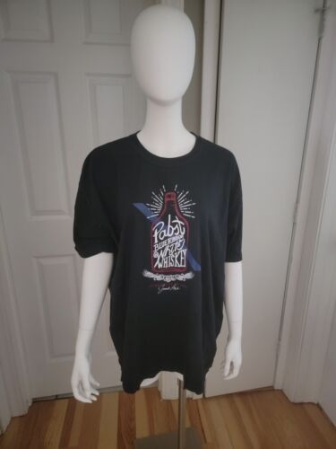 New PABST BLUE RIBBON PBR Beer WHITE WHISKEY T-SHIRT BRAND NEW MENS XL  - Picture 1 of 8