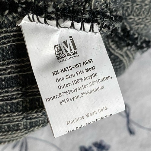 NEU MIT ETIKETT Escape Polar extrem grau gerippt Strick Beanie Mütze Acryl Einheitsgröße - Bild 3 von 6