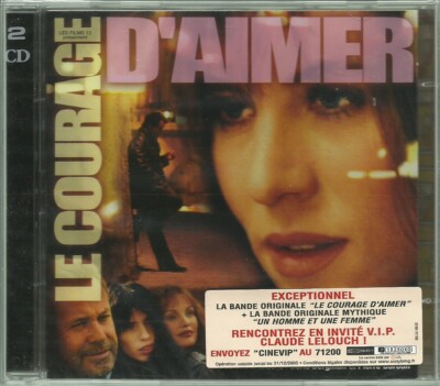 DOUBLE CD LE COURAGE D'AIMER+UN HOMME ET UNE FEMME MASSIMO RANIERI FRANCIS LAI  
