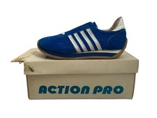 vintage youth action pro joggers sneakers shoes big kids size 4 NOS NIB 70s