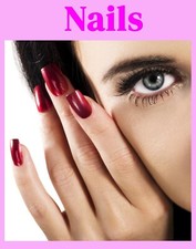 Nail sign 30"w X38"h One Way Vision Black Perforated Print Vinyl Privacy Window