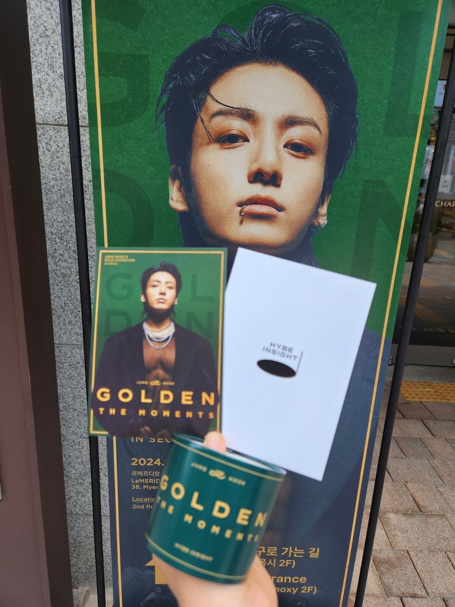 JUNGKOOK BTS postcard photo cup Holder GOLDEN The Moments