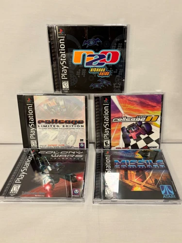 Lot of 5 Rollcage limited edition&II& N2O PlayStation/PRISTINE COMPLETE NEW MINT