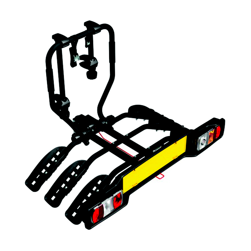 Portabici Per Gancio Traino Siena 3 Bici inclinabile universale Nero Peruzzo