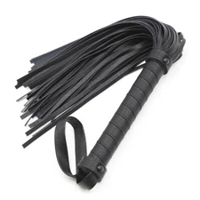 16.54in PU Leather Paddle Spanking Whip Flogger BDSM Bondage for Couple Flirting