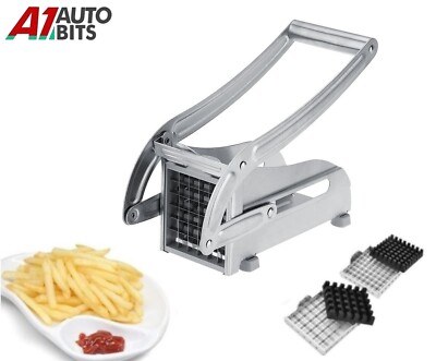 Kartoffelhäcksler Spanzerkleinerer Schneider Hobelmaschine & 2 Stahlkanten   Pommes Frites