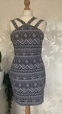 Primark Dress Cutout Sides Geometric Size 14 💖b