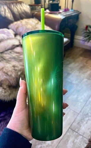 Starbucks Holiday 2023 New Green Shine Stainless Steel Venti 24oz Tumbler - 第 7/10 張圖片