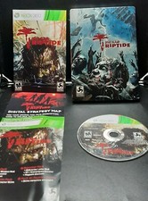 DEAD ISLAND RIPTIDE XBOX 360 STEELBOOK VIDEO GAME COMPLETE W/ EXTRAS MANUAL
