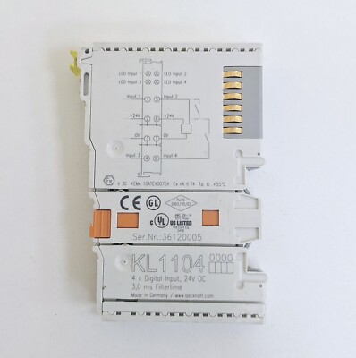 Beckhoff KL1104 / 4xDigital Input 24VDC (Lot of 2 pcs)