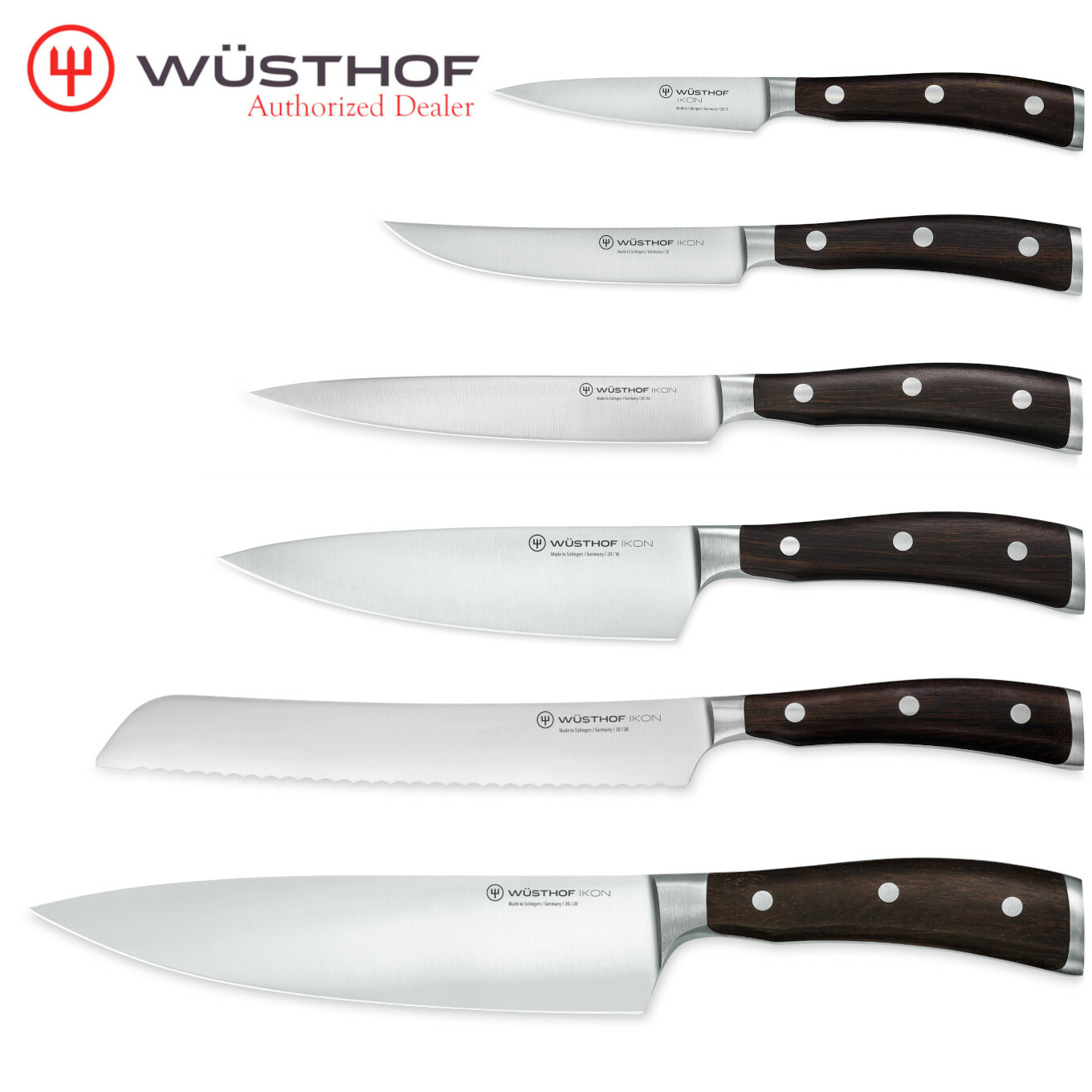 Wusthof Ikon Blackwood High Carbon Stainless Steel Knife Sets